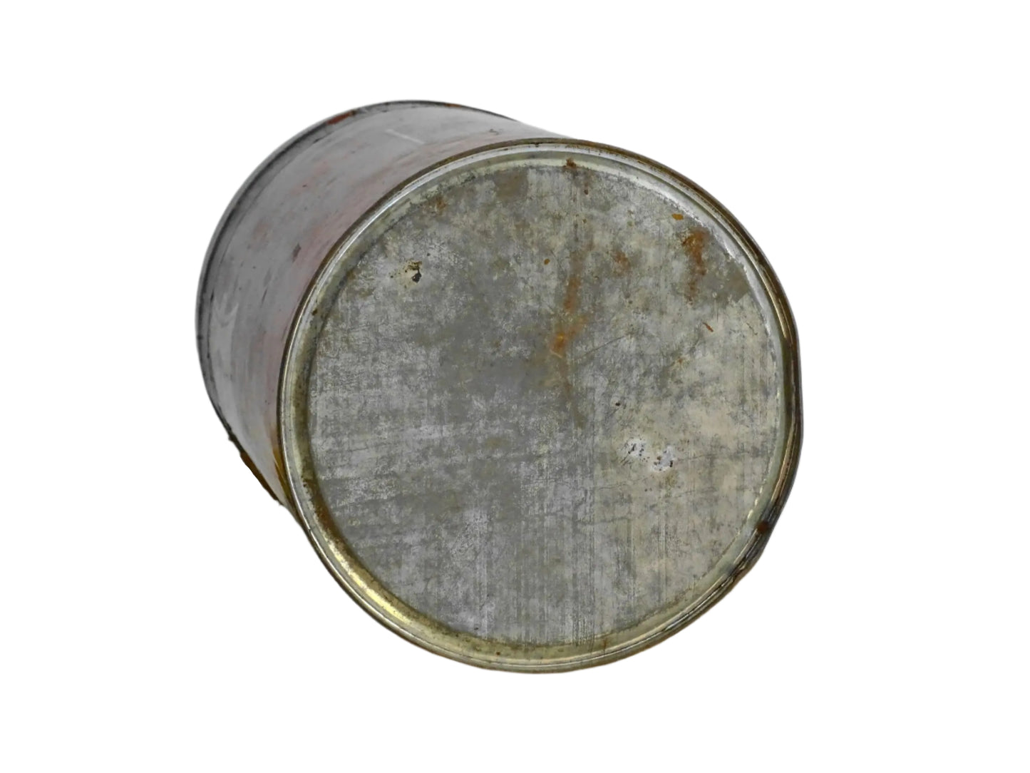 French vintage tin for cacao from Prosper David, red tin with gold lettering