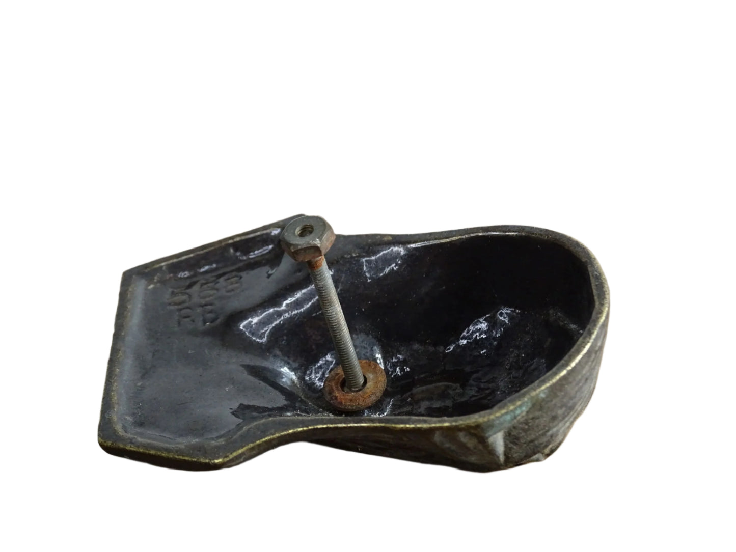 A French vintage brass wall plaque of Jesus with a crown of thorns. Religious plaque featuring a screw fitting on the back for wall mounting