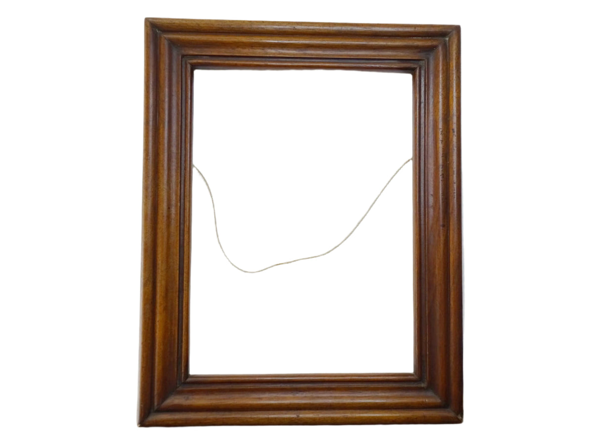 French antique wooden picture frame with patina