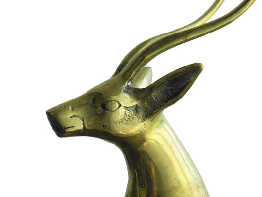 Vintage Brass Antelope Ornament