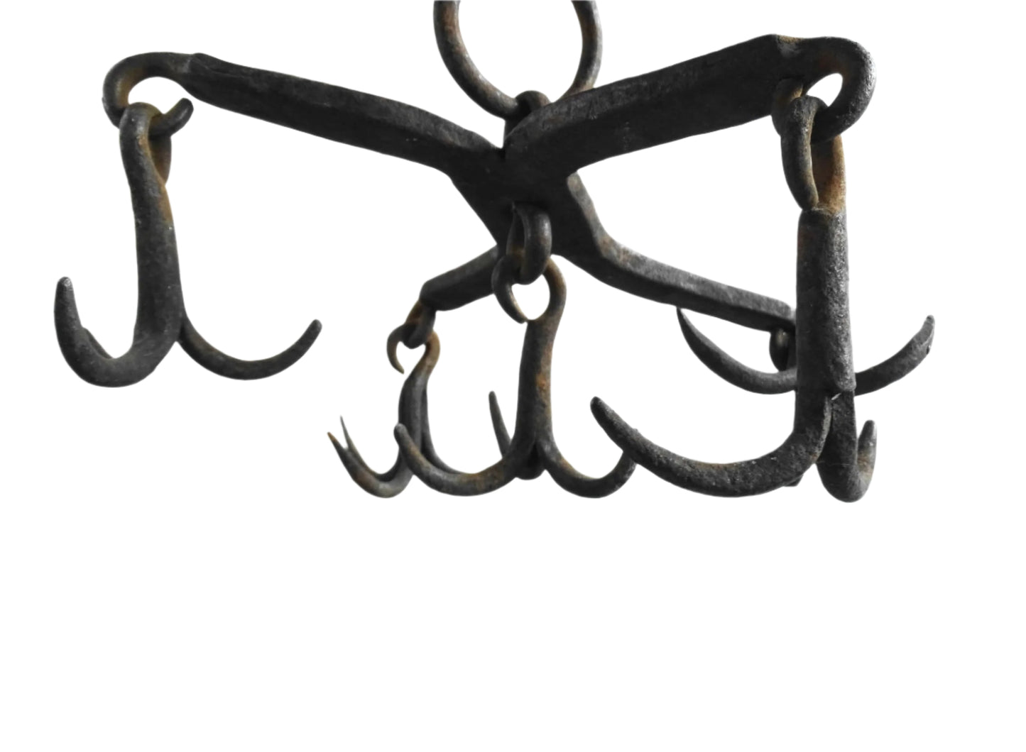 French Antique Wrought Iron Meat Hooks