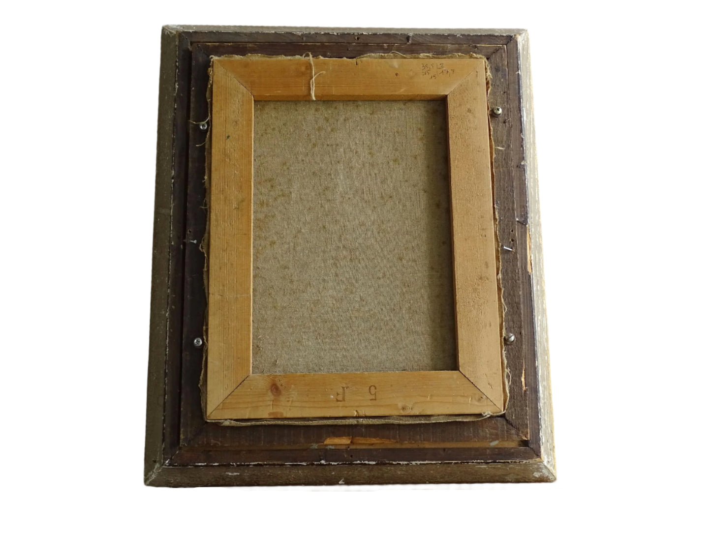 French antique still life oil painting in gold frame from the early twentieth century, S. Signorel