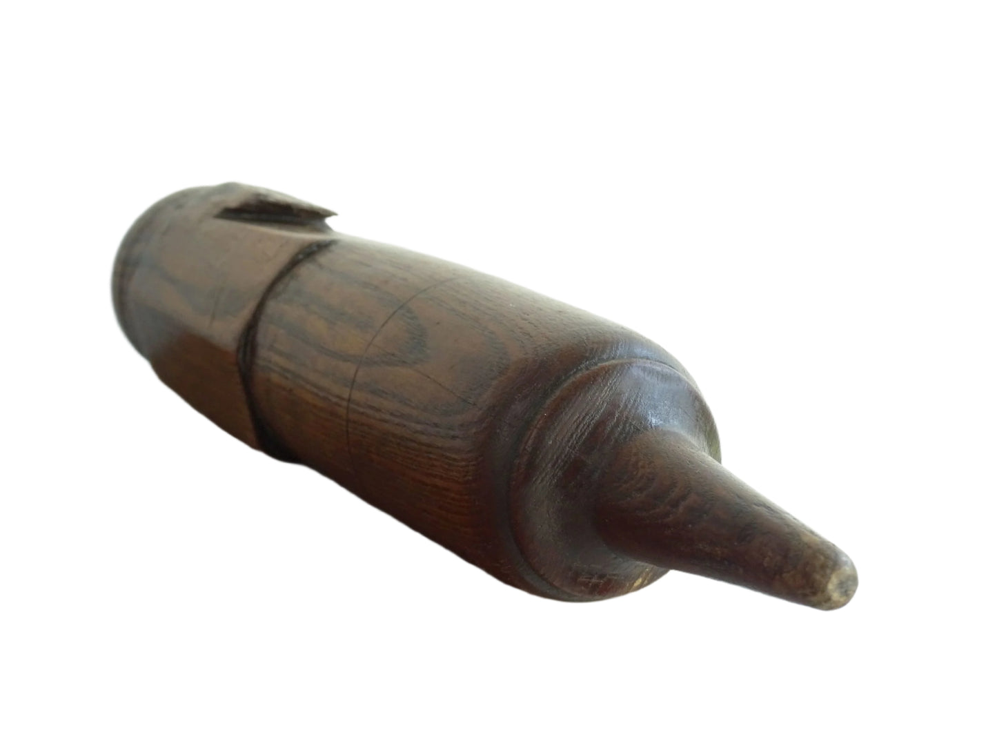 French antique wooden whetstone holder or coffin, with rich patina