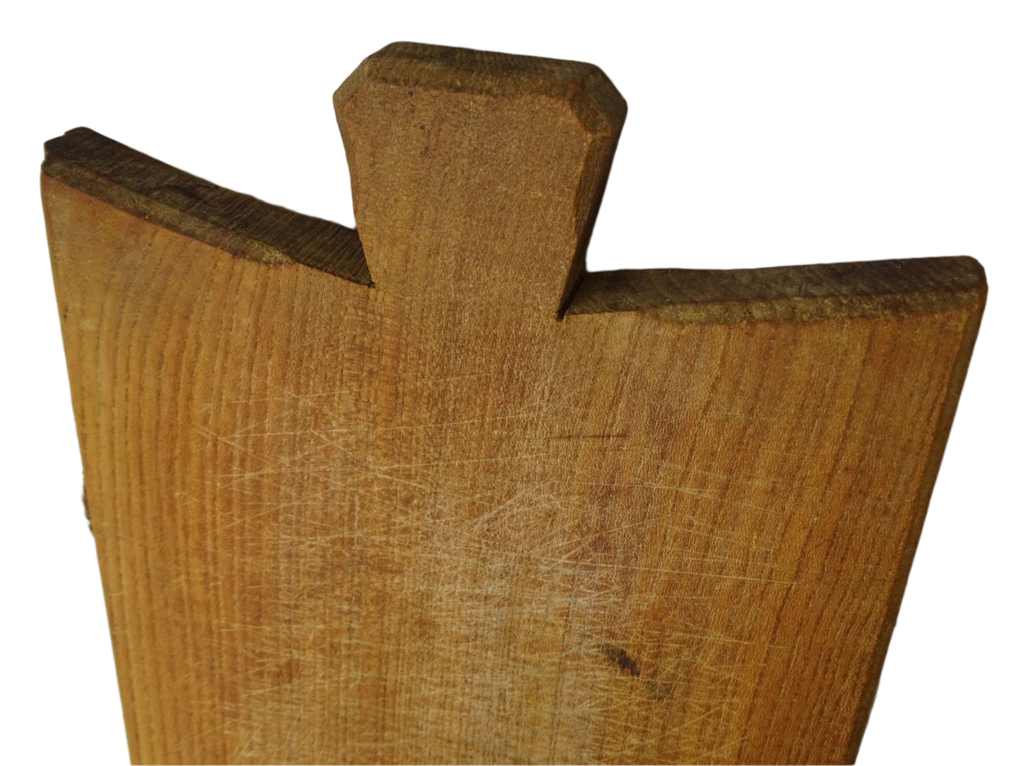 Vintage wooden cutting board with a handle