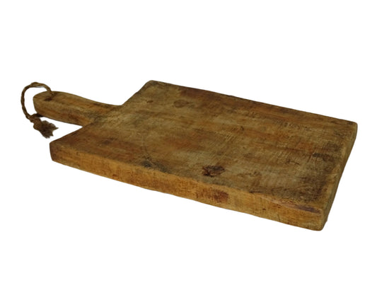Vintage wooden cutting board with a handle