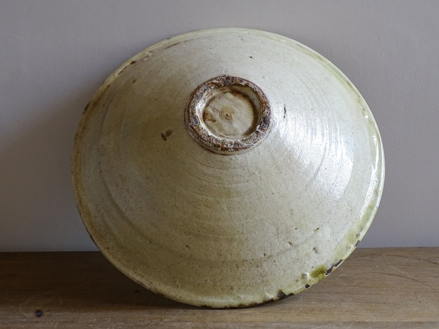 Large French antique serving bowl styled for country kitchen decor