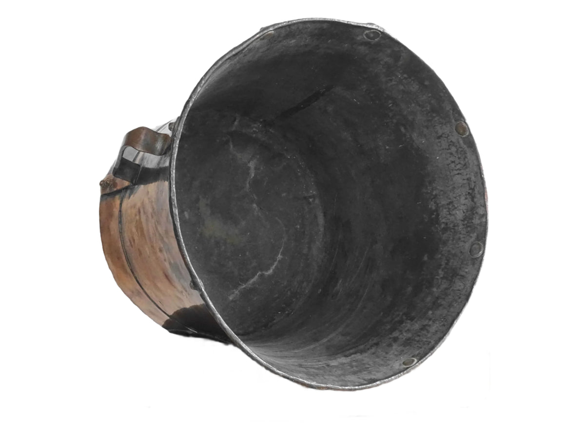 Antique Copper Ferrat from the Auvergne, Antique Copper Water Carrier with Two Handles
