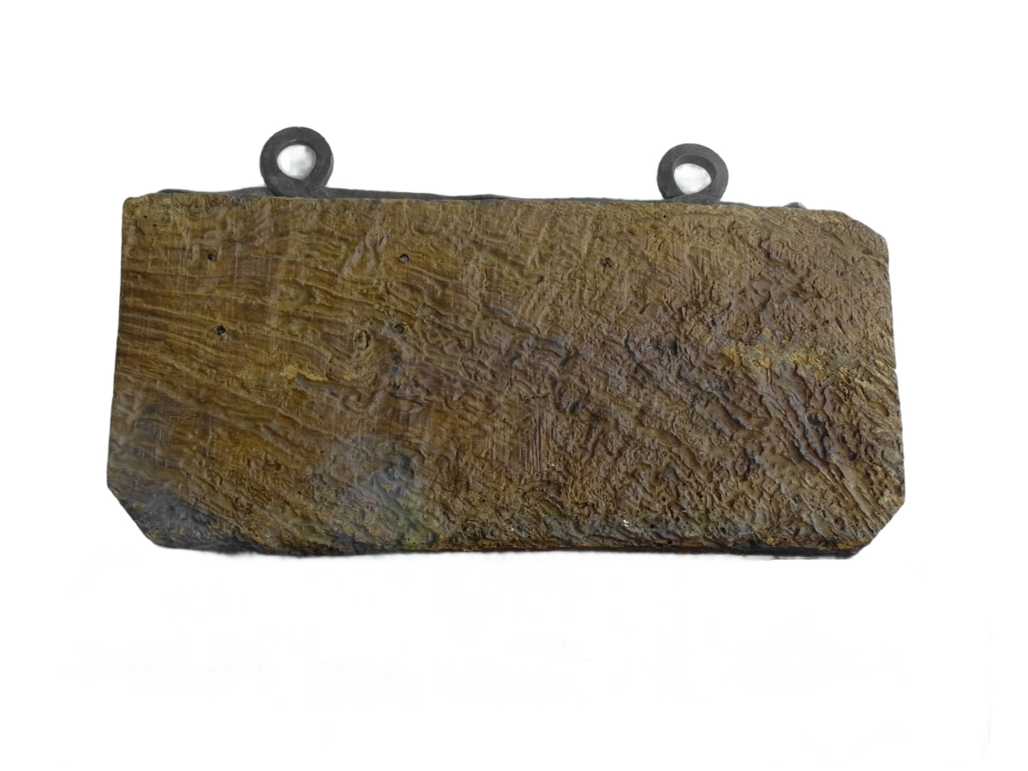 Antique Wrought Iron Hooks on Aged Wood for a French country farmhouse kitchen decor.