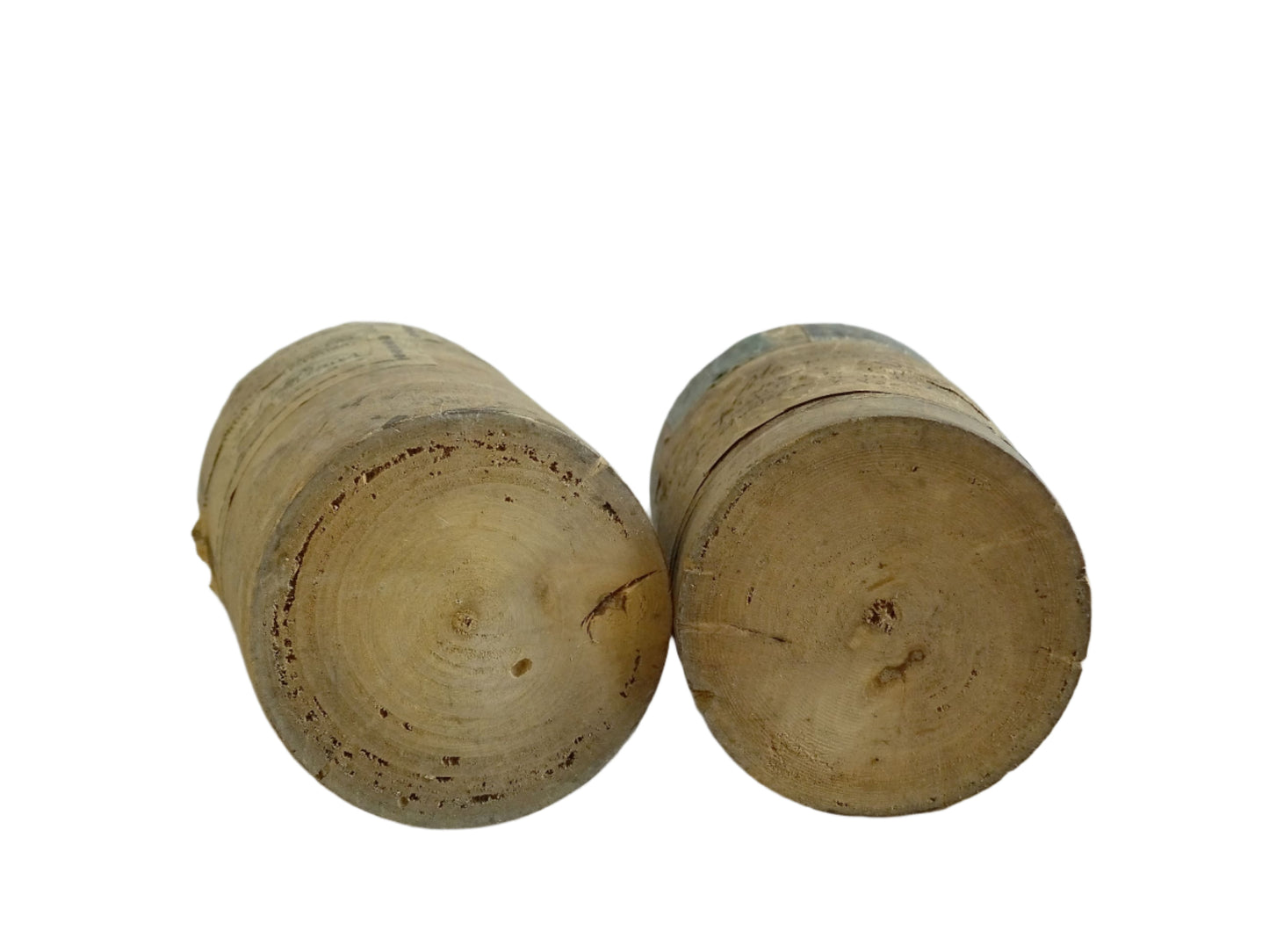 Two Antique French Glass Vials in Wooden Cases, Antique glass bottles, Elixir Végétal de la Grand-Chartreuse