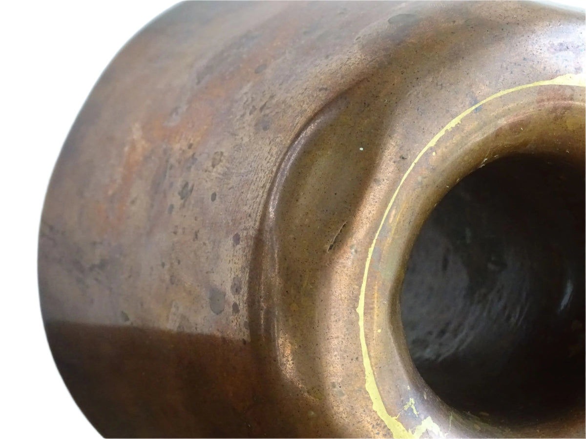 French antique copper mould for a French country farmhouse kitchen.