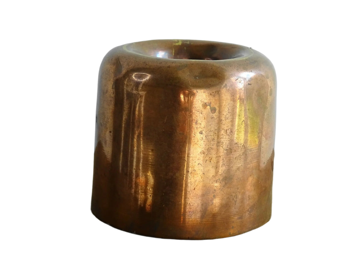 French antique copper mould for a French country farmhouse kitchen.