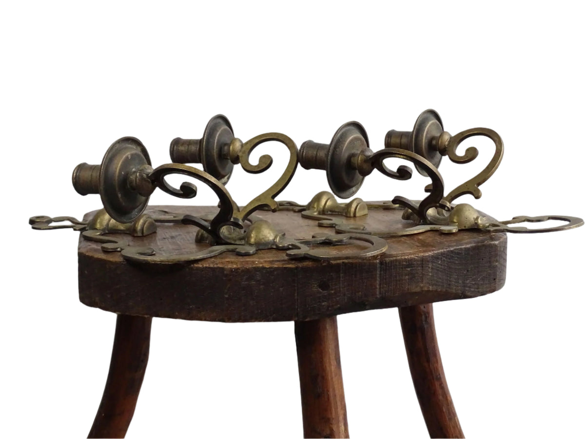 Pair of Vintage Brass Wall Sconces