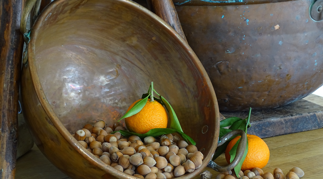 French antique copper bowls