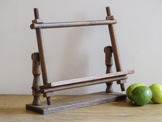 Vintage Wooden Bookstand, adjustable bookstand, wooden recipe stand
