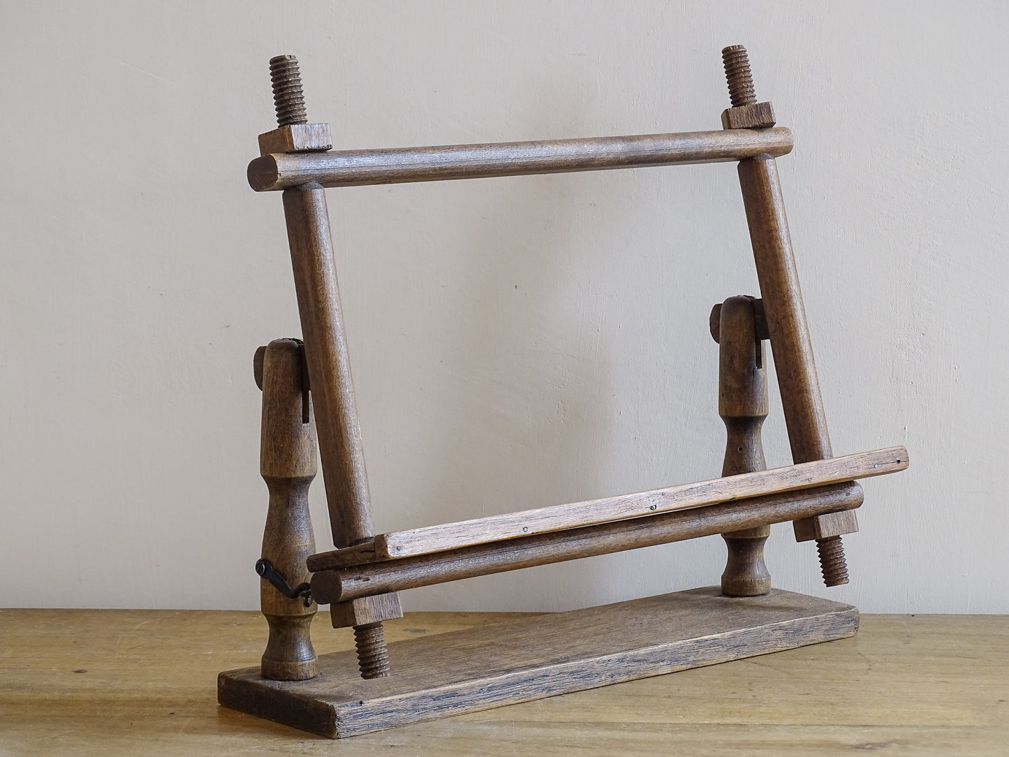 Vintage Wooden Bookstand, adjustable bookstand, wooden recipe stand