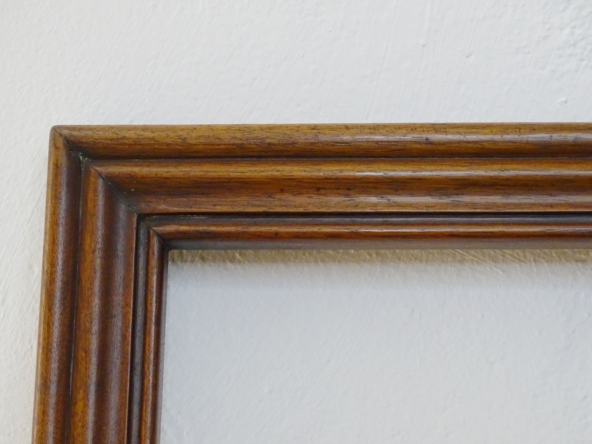 French antique wooden picture frame with patina