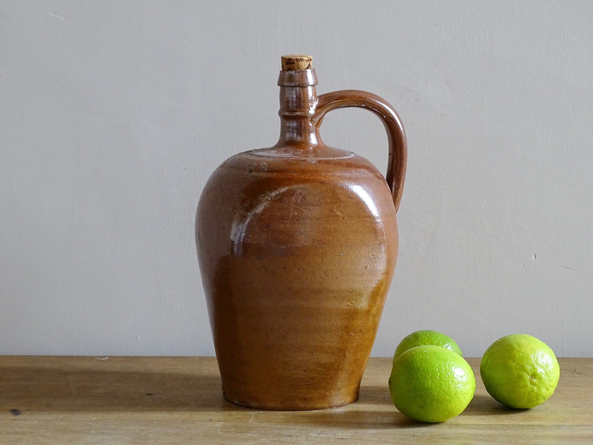 Vintage French Salt Glazed Pitcher