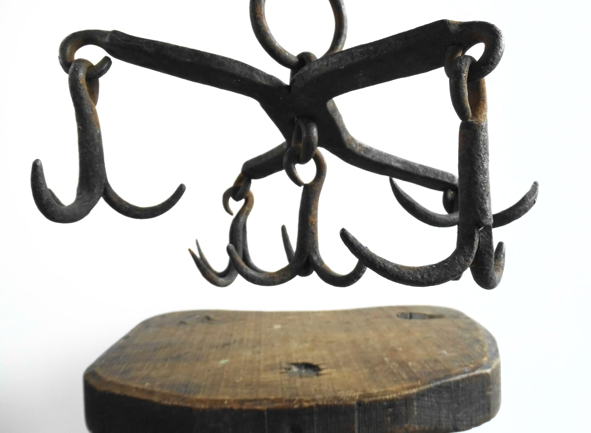 French Antique Wrought Iron Meat Hooks