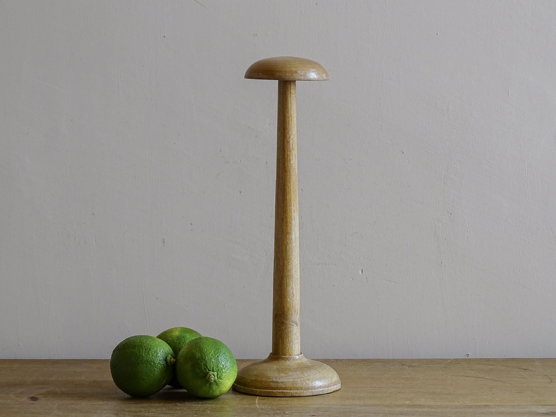 French vintage wooden hatstand