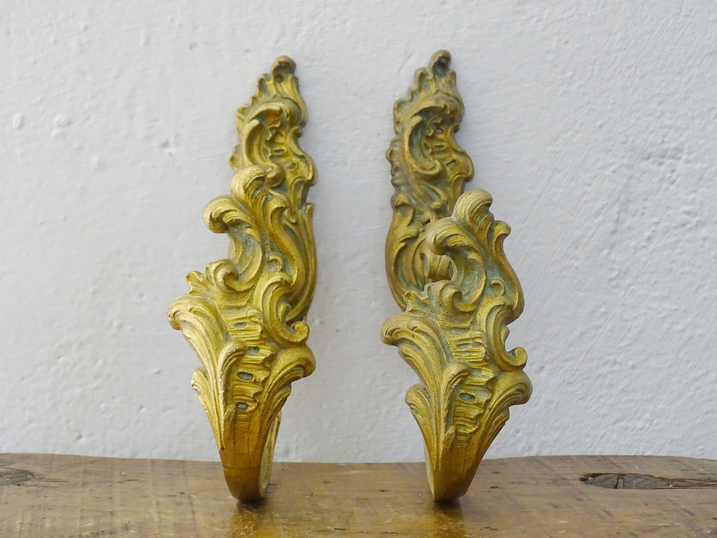 French antique gilt curtain tie backs