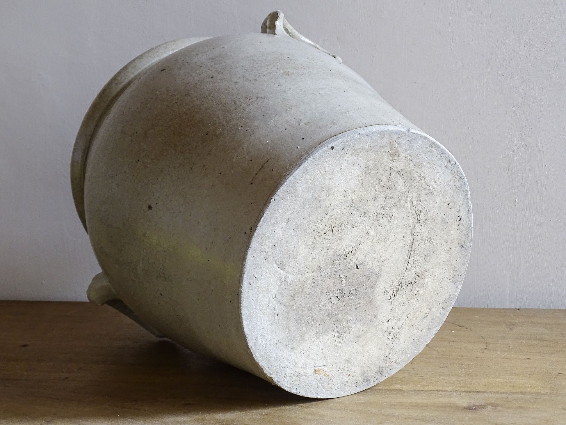 Base of an antique stoneware pot