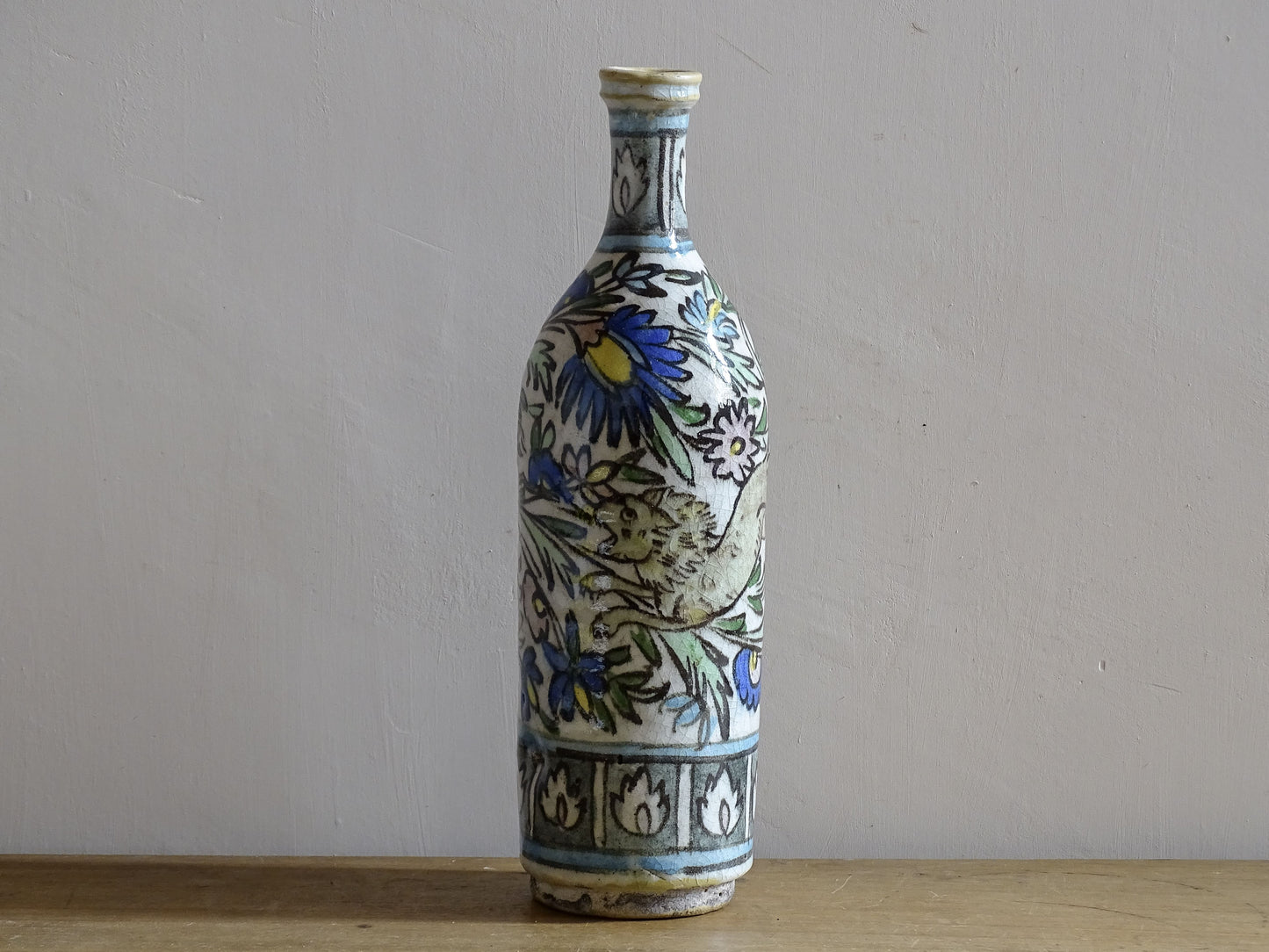 Ottoman revival pottery vase inspired by historic Iznik ceramics.
