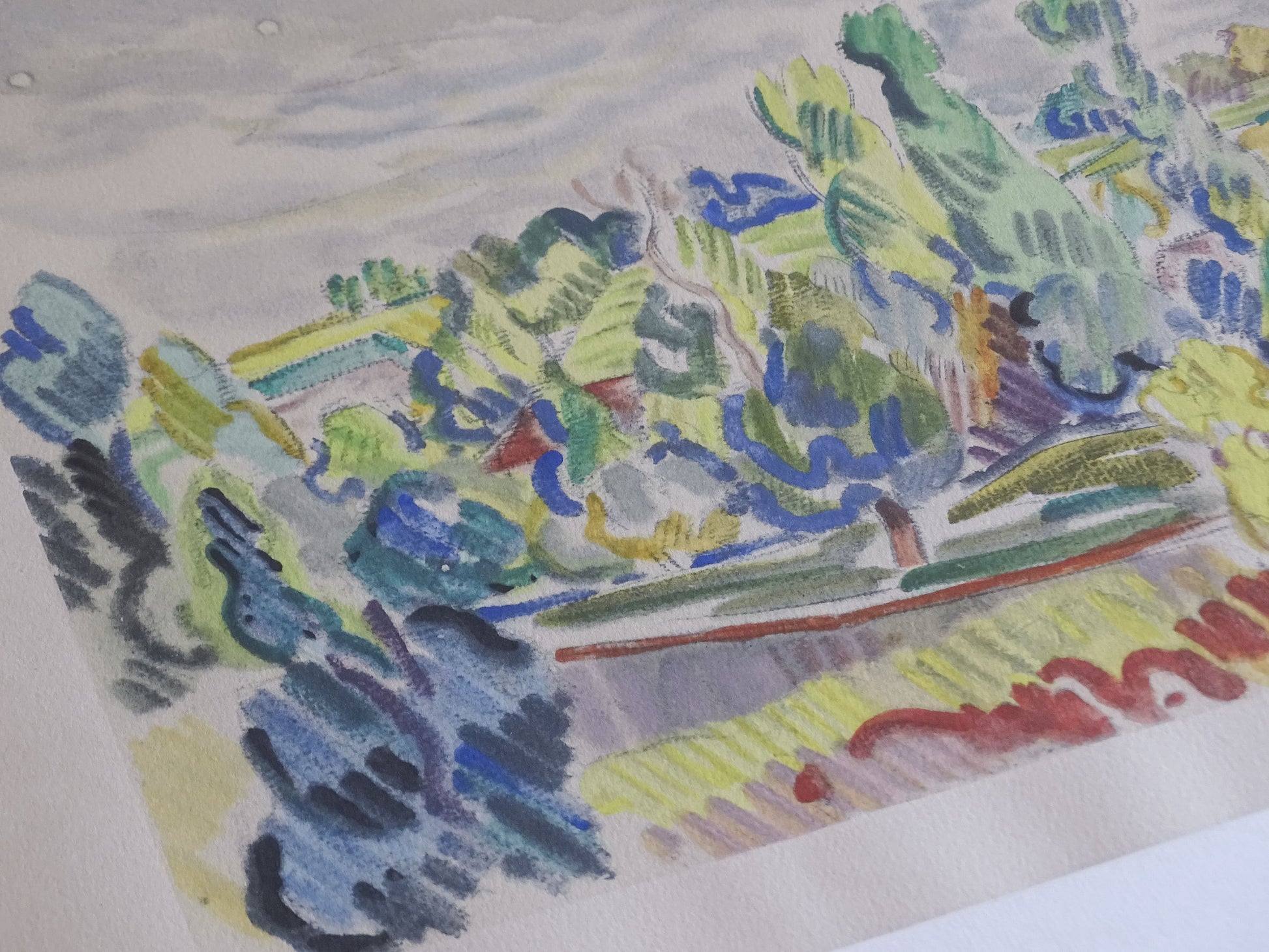 Signed limited edition French landscape lithograph by Louis Neillot
