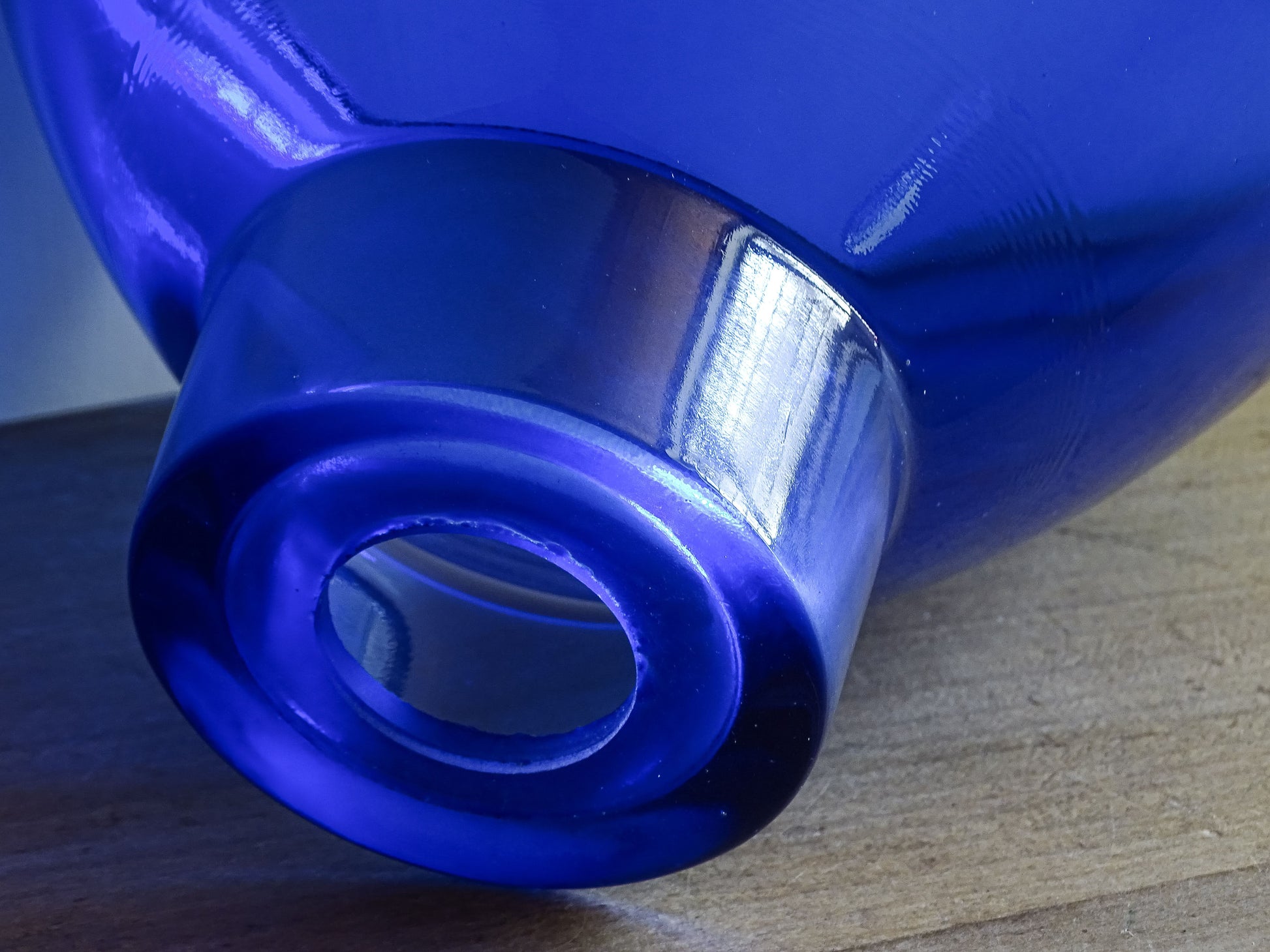 Cobalt blue glass pendant light shade for home interiors