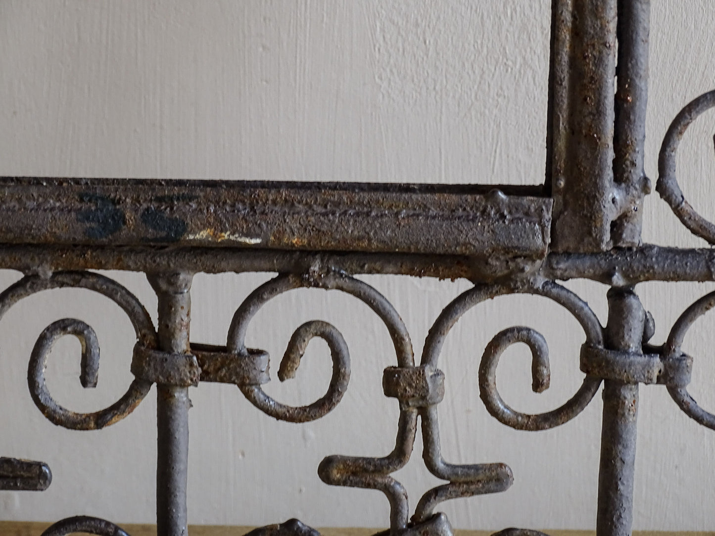 Moroccan style wrought iron mirror frame for rustic interiors