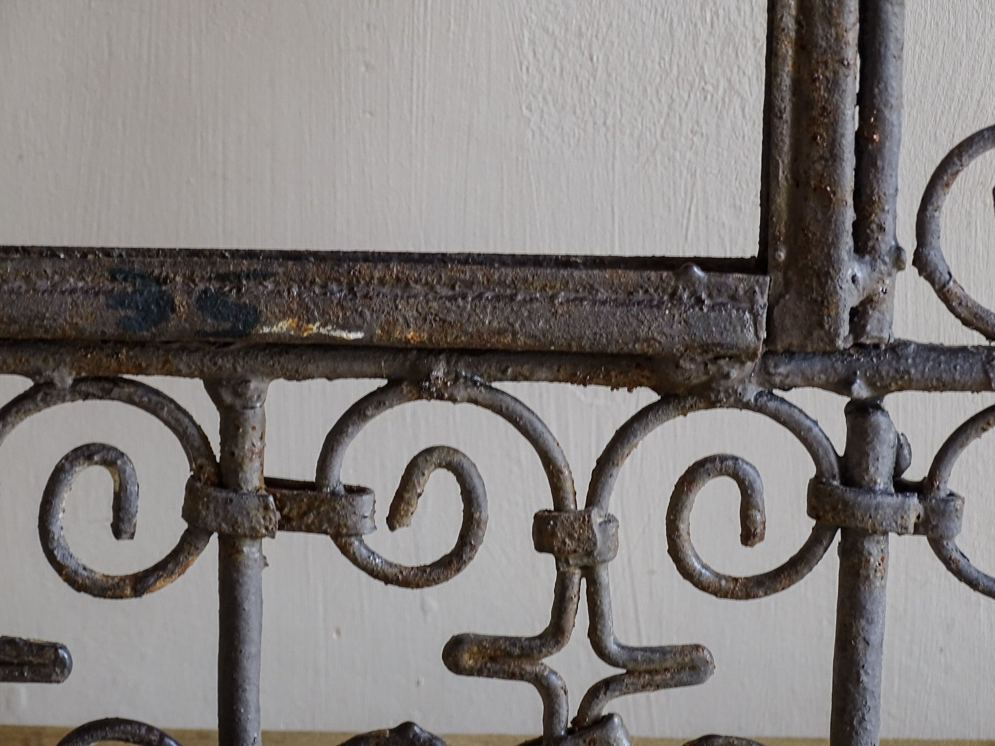 Moroccan style wrought iron mirror frame for rustic interiors
