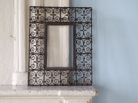 Vintage wrought iron frame