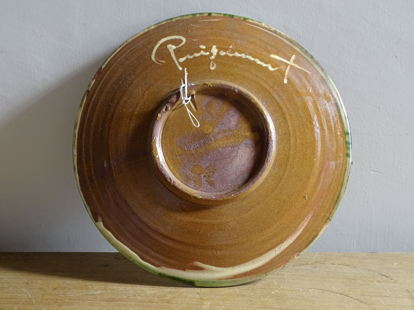 Mid-century Spanish decorative wall plate by Puigdemont
