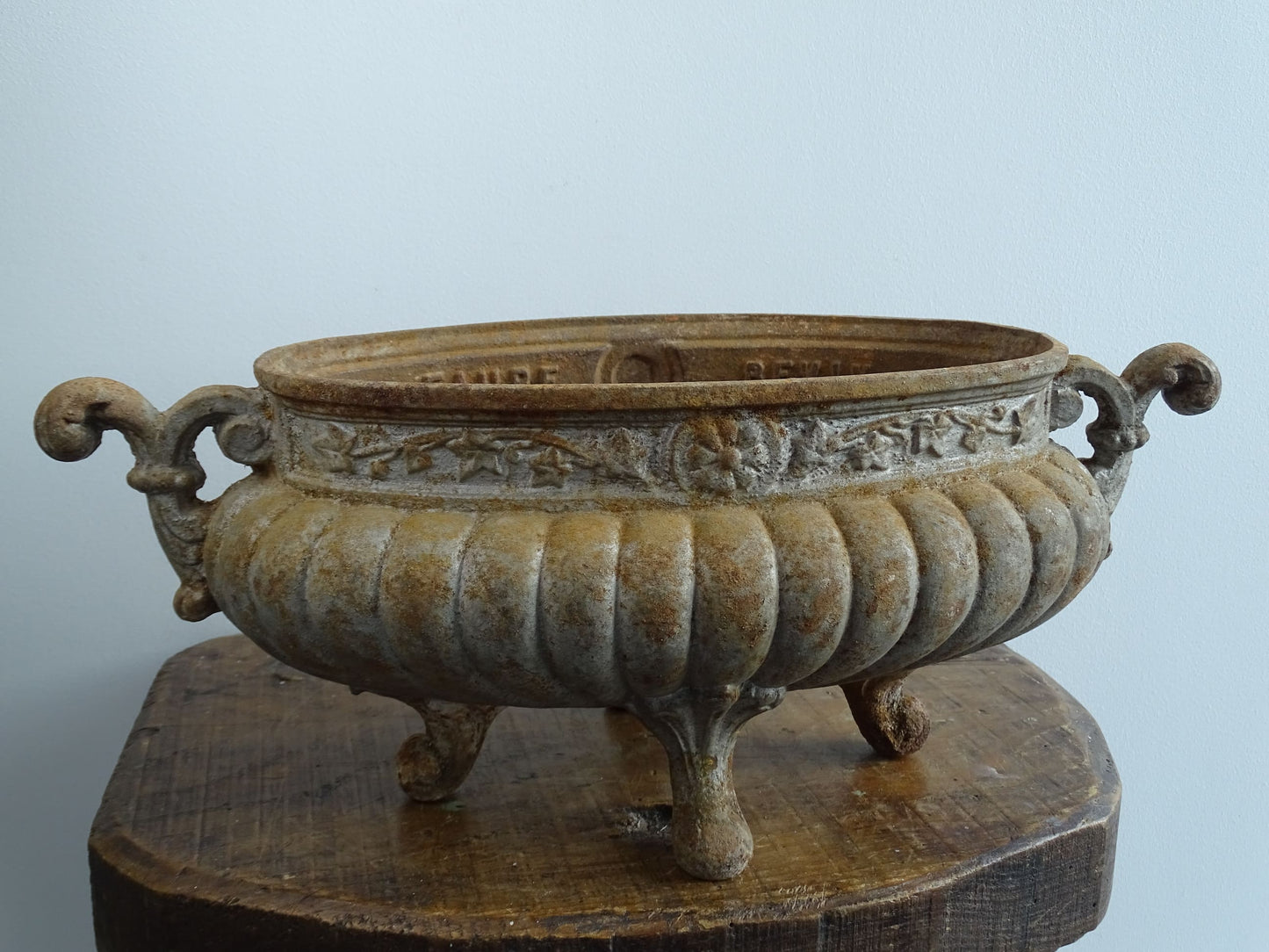 Antique French Cast Iron Jardiniere or Planter by Faure Revin