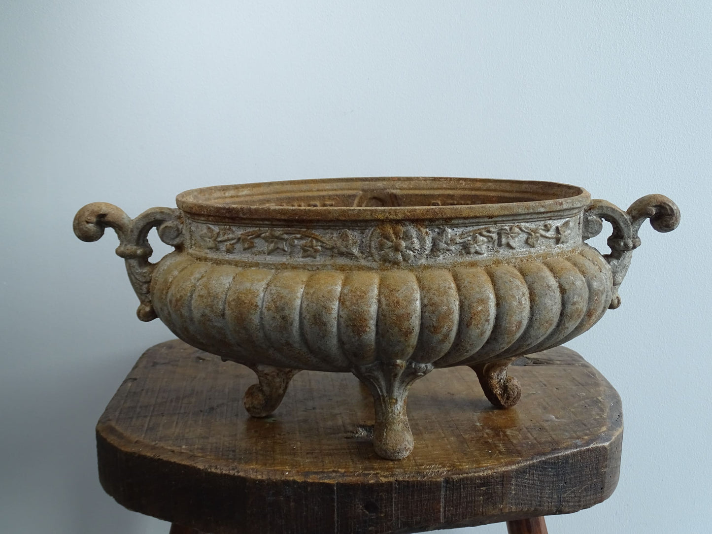 Antique French Cast Iron Jardiniere or Planter by Faure Revin