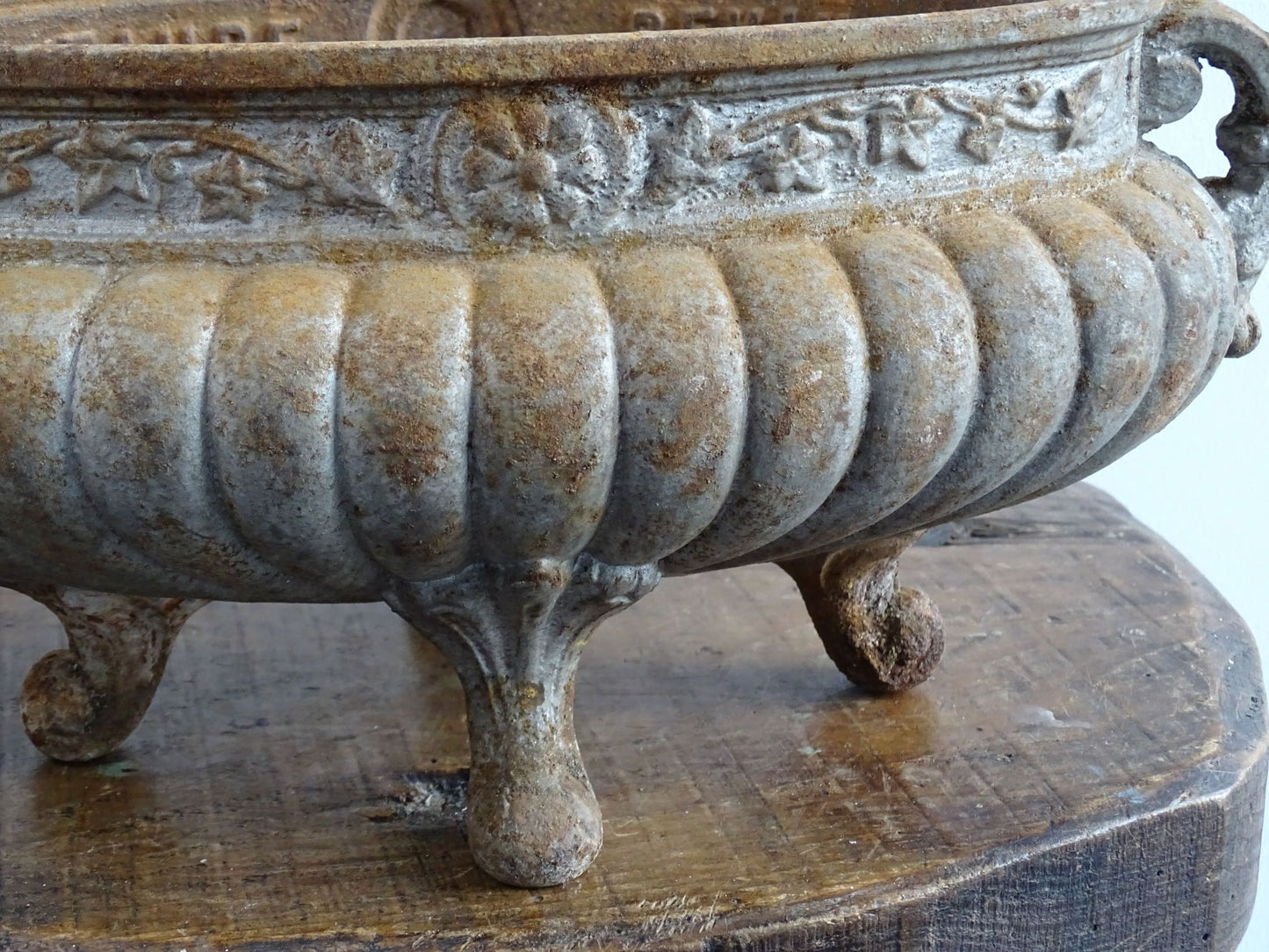 Antique French Cast Iron Jardiniere or Planter by Faure Revin