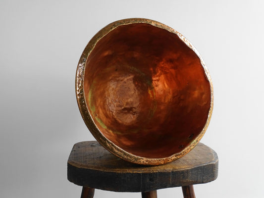 Antique 18th Century French Copper Confectioner's Bowl or Meringue Bowl 