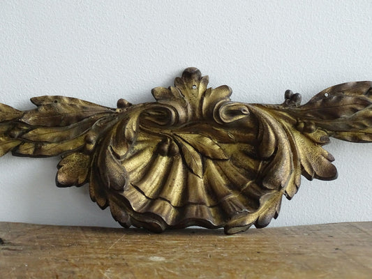 Antique French Gilt Bronze Furniture Pediment