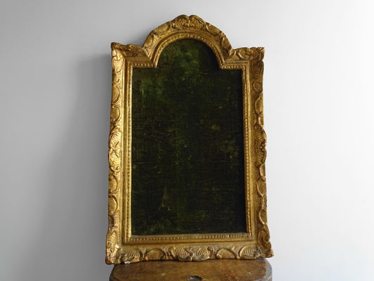 Antique French Gilt Frame with Green Velvet