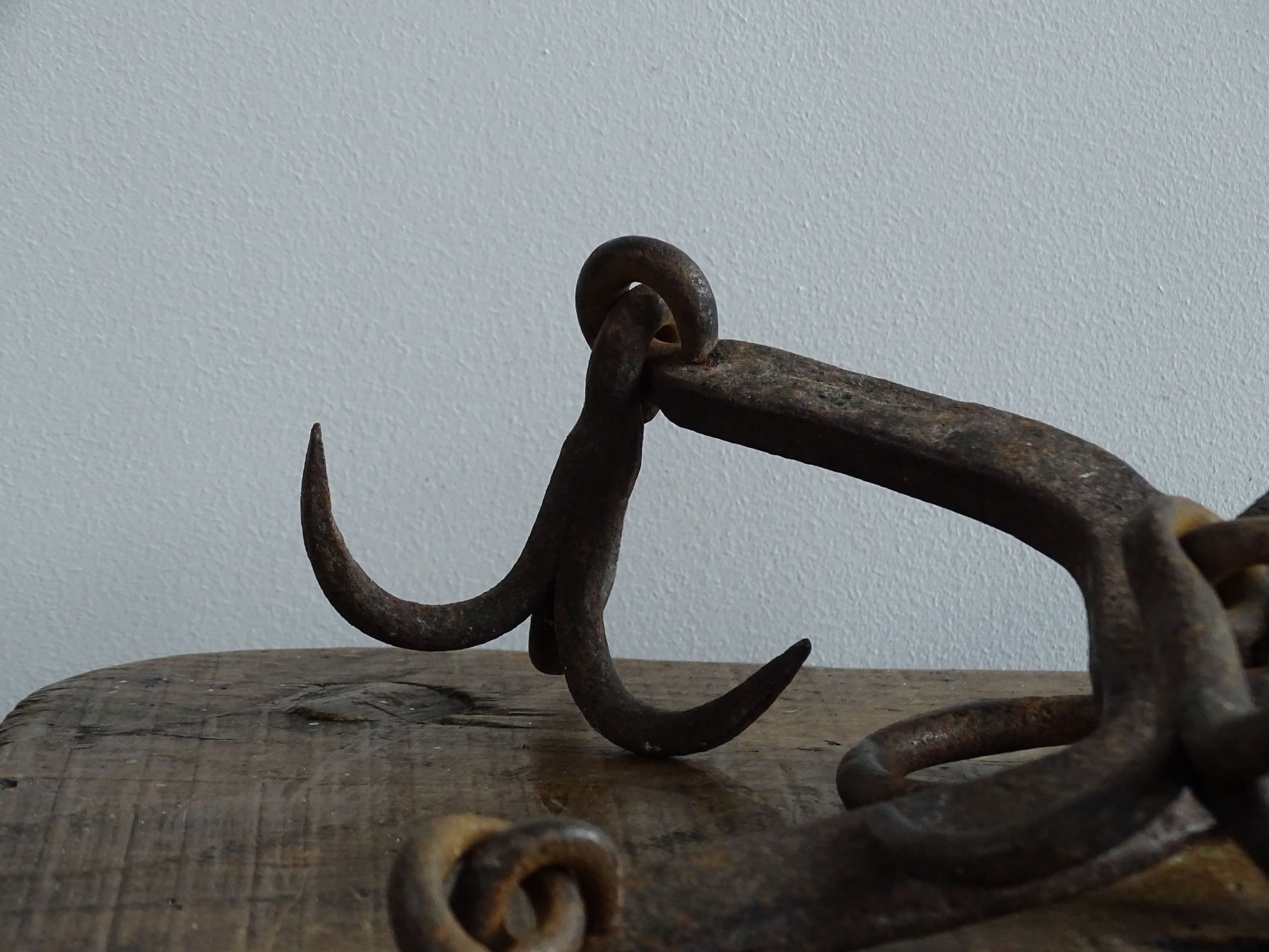 Antique Wrought Iron Meat Hooks