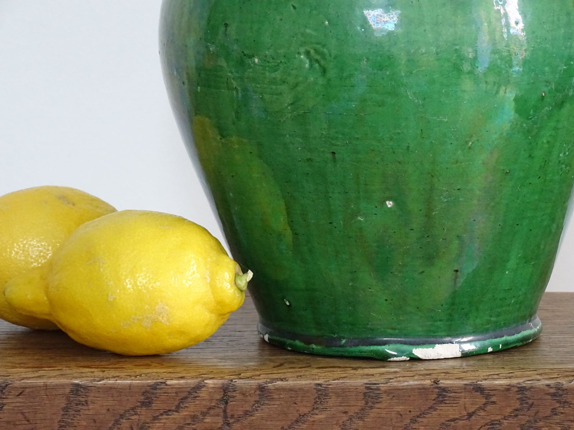 Antique Provençal Green Glazed Gargoulette or Water Jug