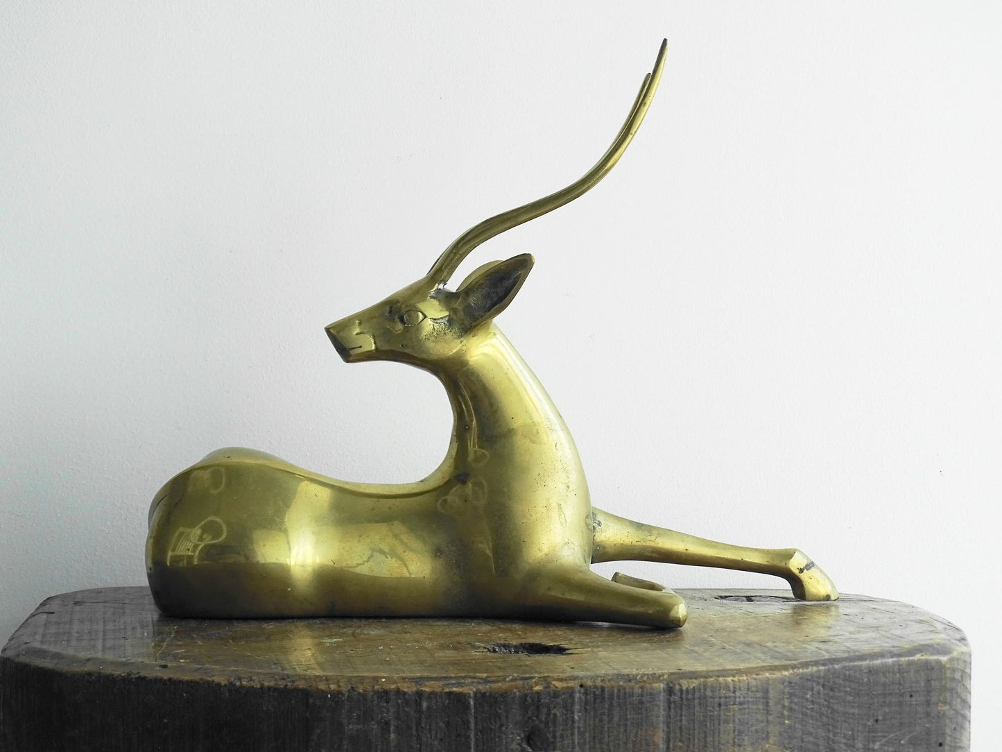 Vintage Brass Antelope Ornament