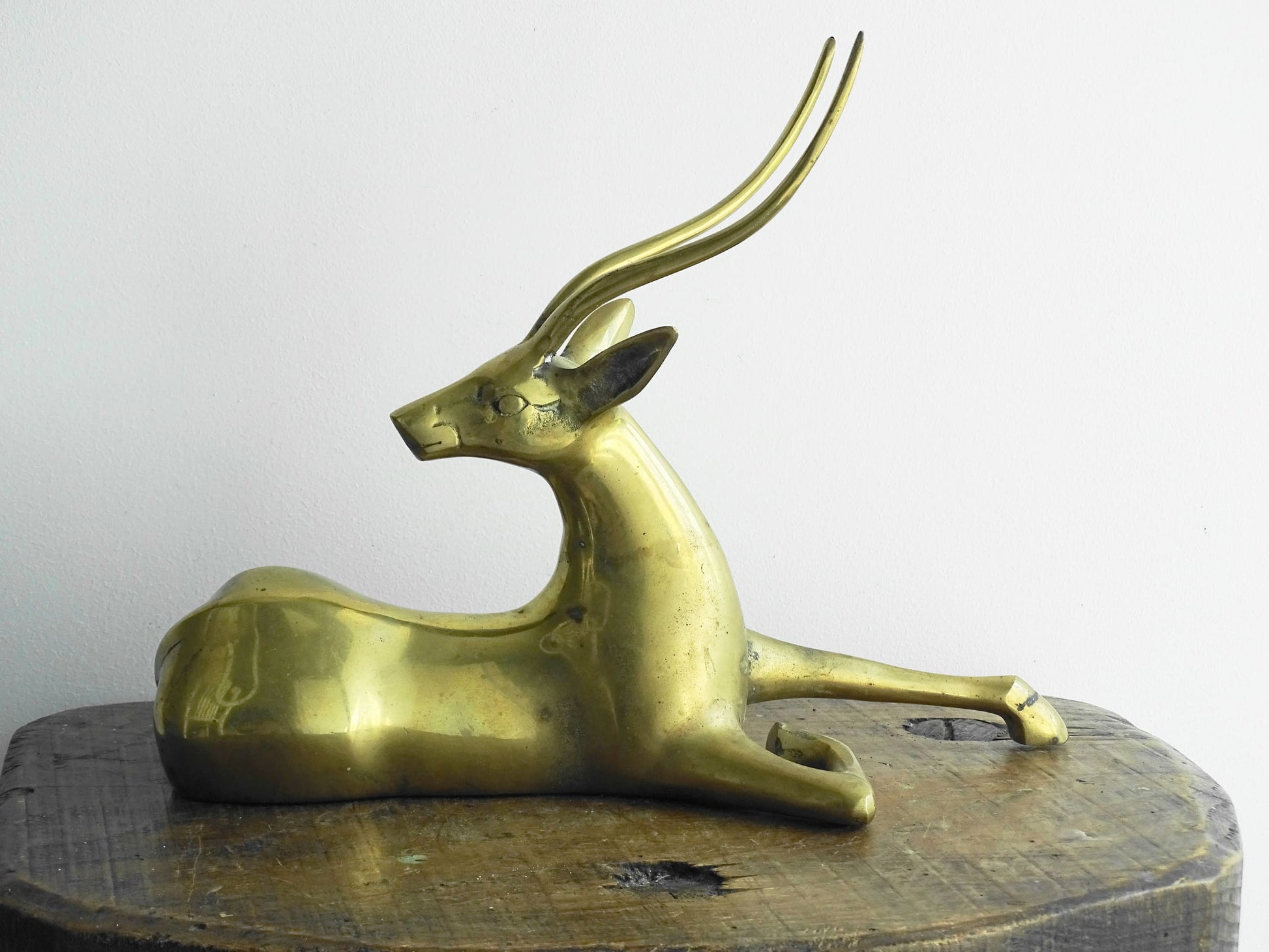 Vintage Brass Antelope Ornament