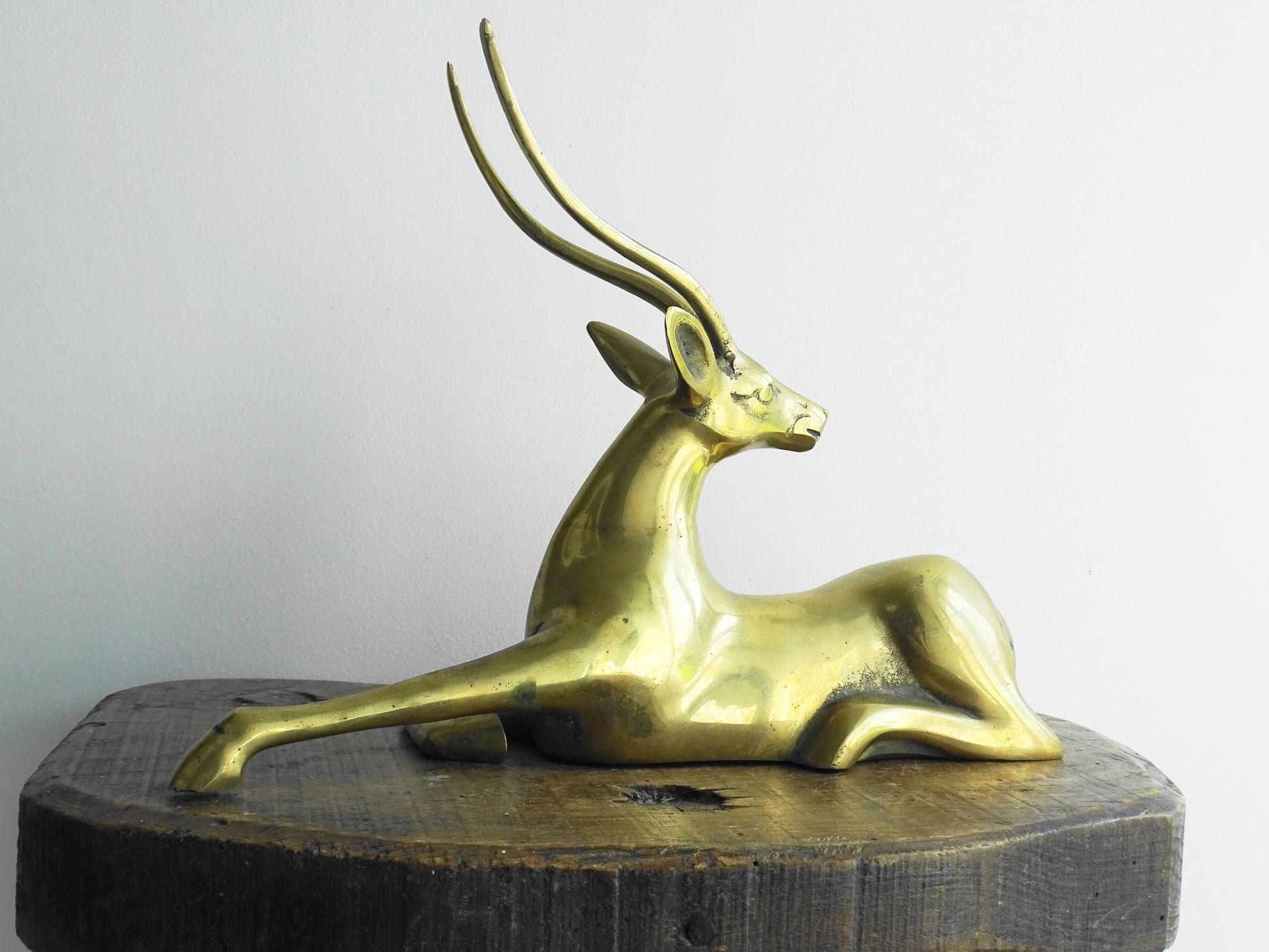 Vintage Brass Antelope Ornament