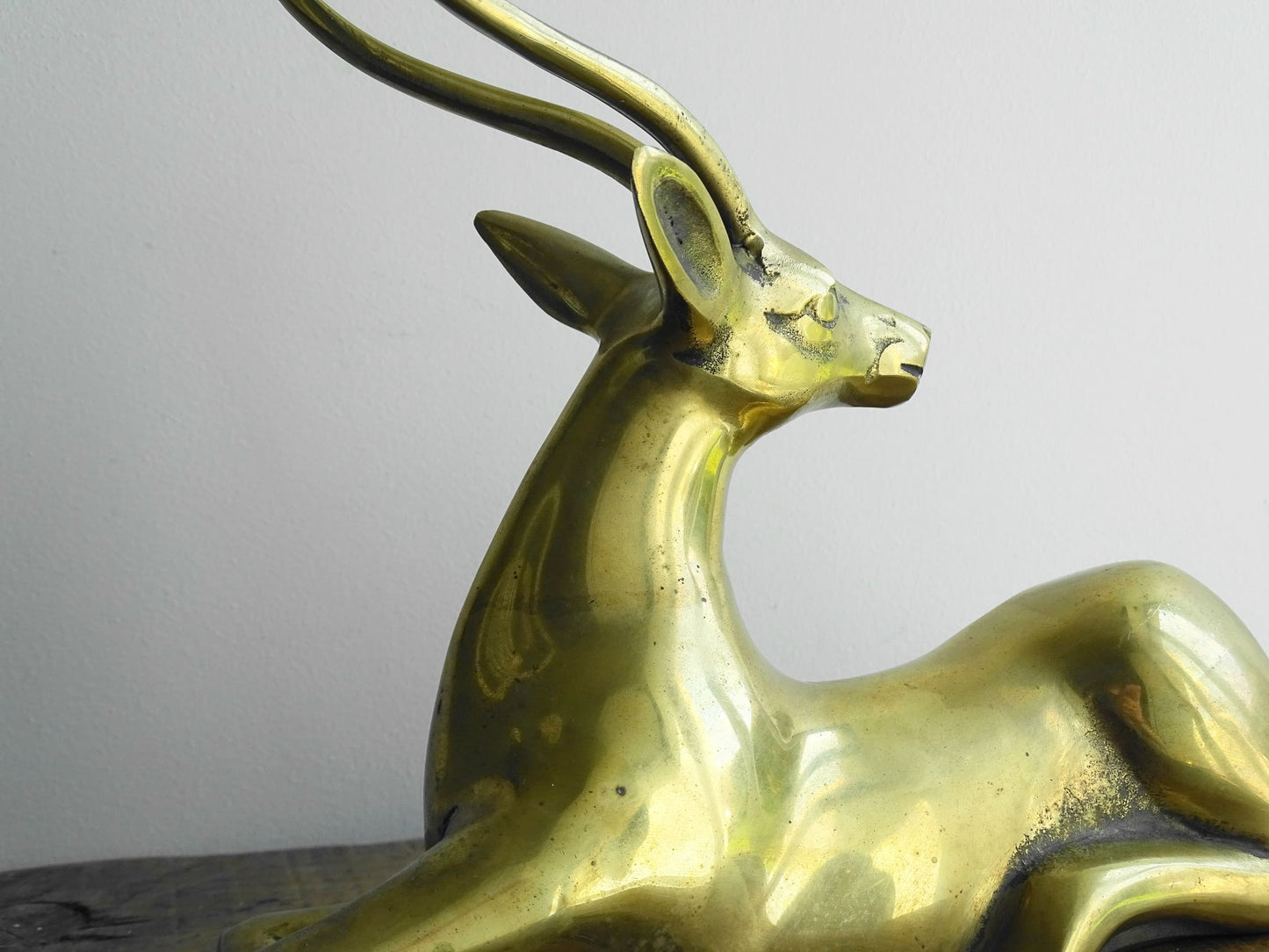 Vintage Brass Antelope Ornament