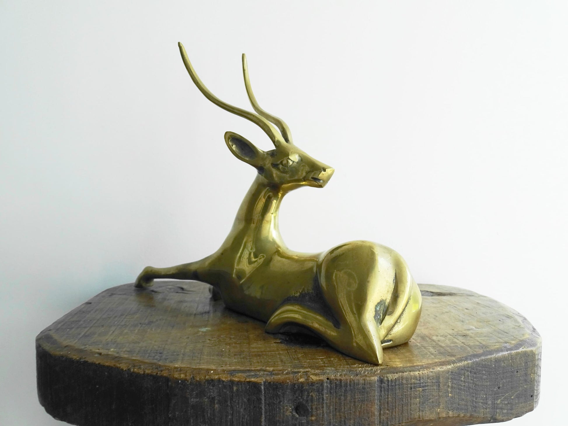 Vintage Brass Antelope Ornament