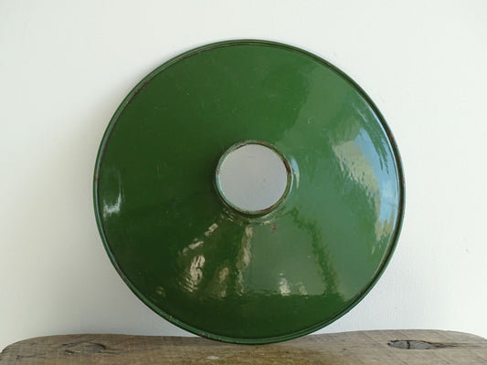 Vintage Green Enamel Light Shade