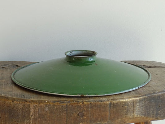 Vintage Green Enamel Light Shade