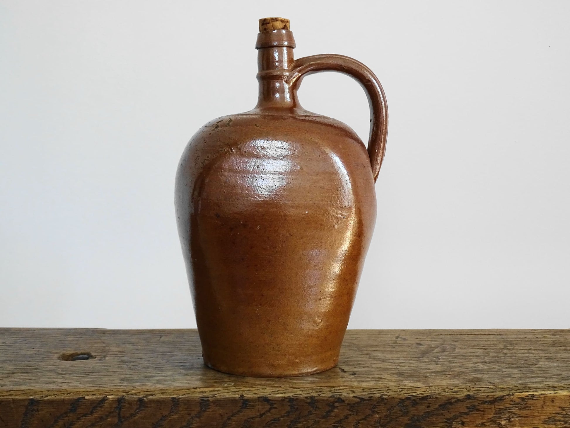 Vintage French Salt Glazed Pitcher