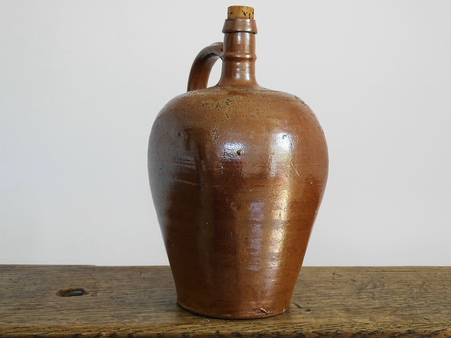 Vintage French Salt Glazed Pitcher